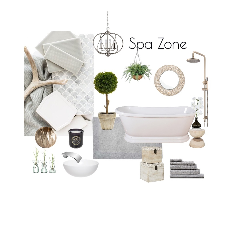 Spa Zone Mood Board by Johnna Ehmke on Style Sourcebook