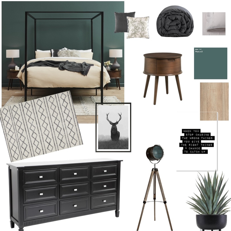 bedroom scandinavian black petrol Mood Board by Diakosmo+ on Style Sourcebook