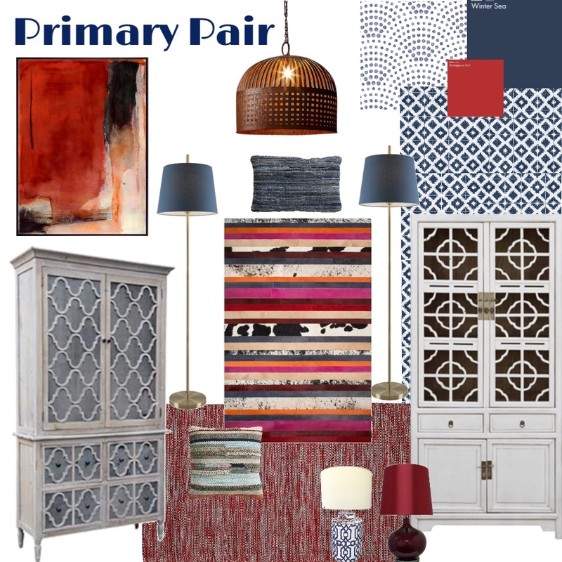 Primary Pair Mood Board by Louise Kenrick on Style Sourcebook