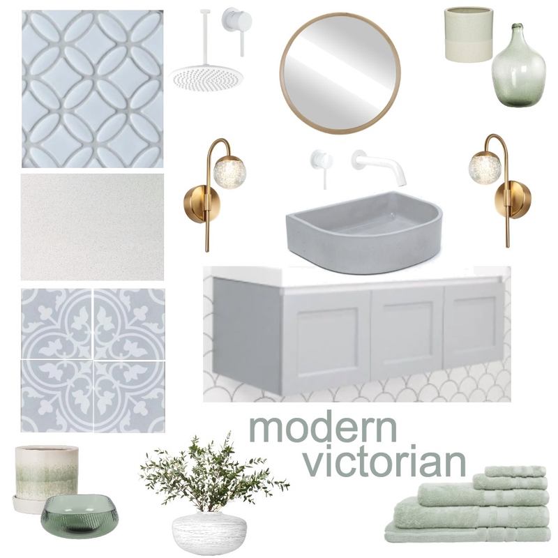 Modern Victorian Bathroom Mood Board by Studio Alyza on Style Sourcebook