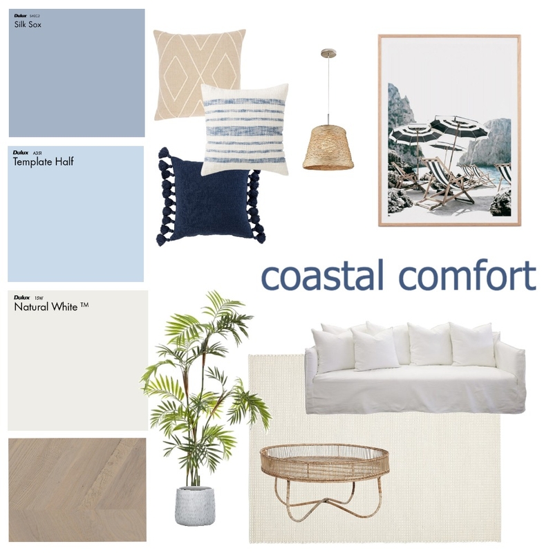 Coastal Comfort Living Mood Board by Studio Alyza on Style Sourcebook