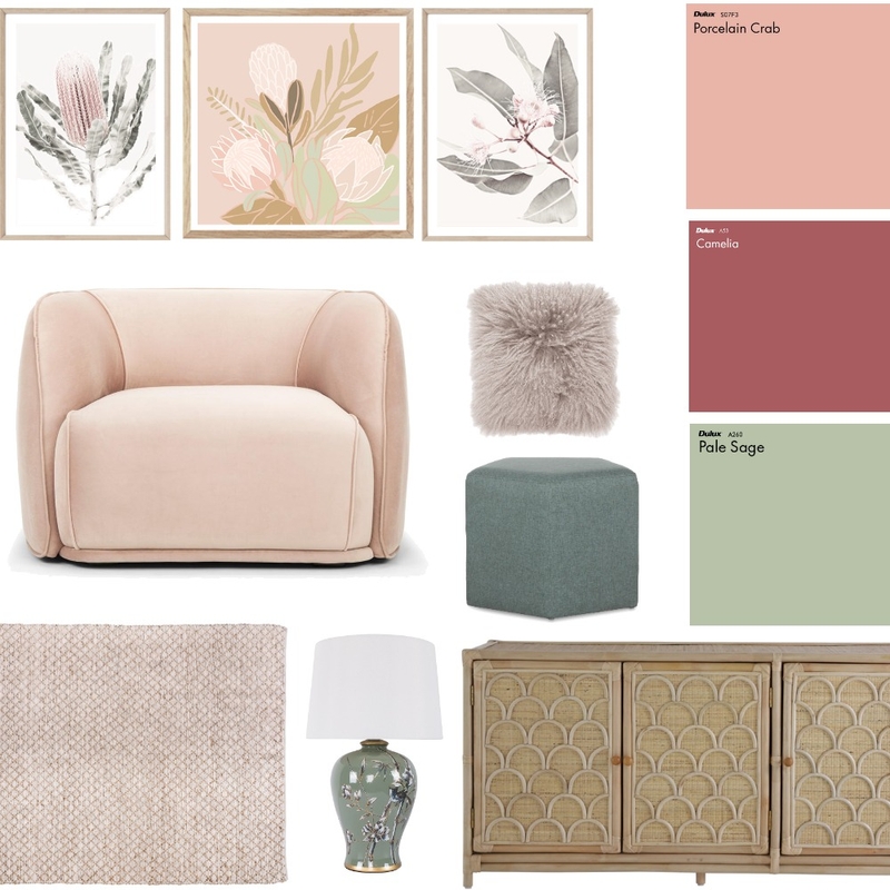 Spring Flowers WA Pink Mood Board by interiorology on Style Sourcebook