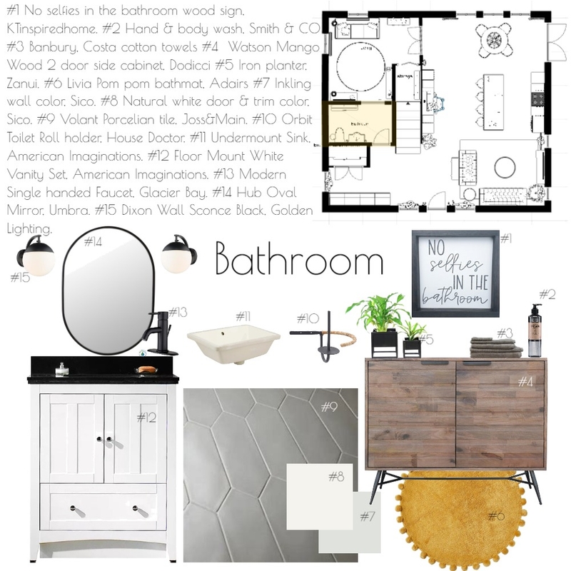 Bathroom Mood Board by Annalei May Designs on Style Sourcebook