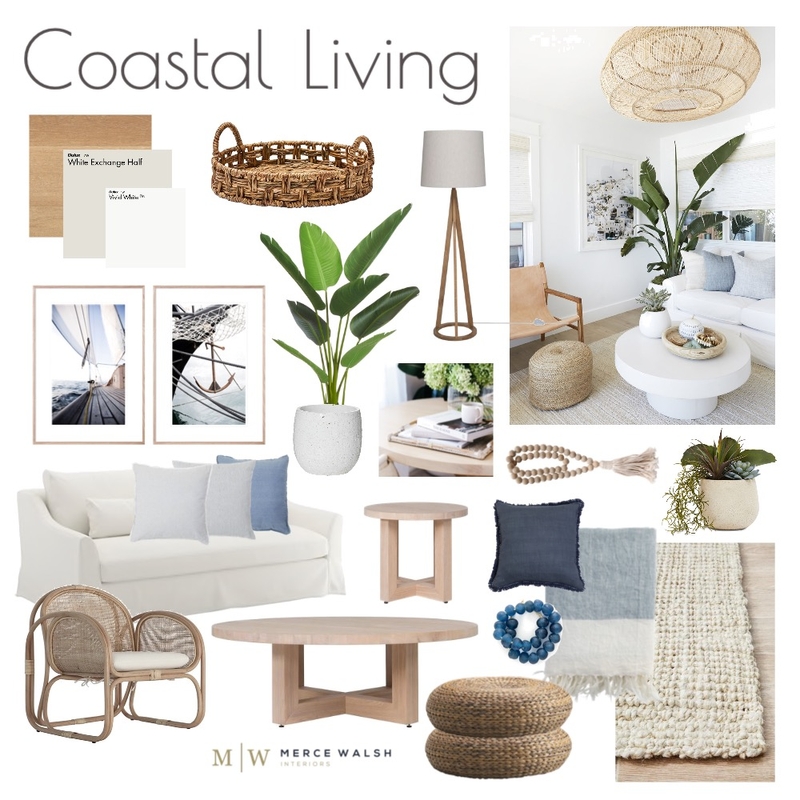 Coastal Living Mood Board by Merce Walsh Interiors on Style Sourcebook