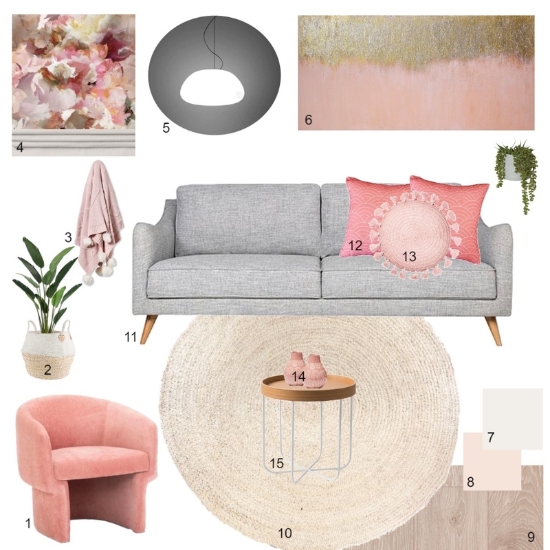 Living Room Sample Board Mood Board by AnjaDesign on Style Sourcebook