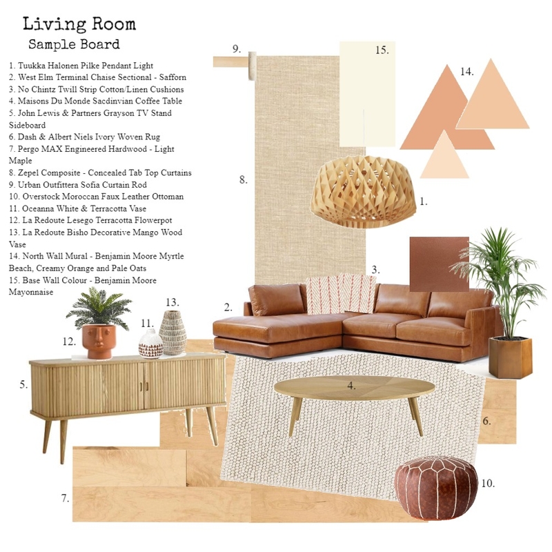 Sample Board - Living Room Mood Board by adeabreu on Style Sourcebook