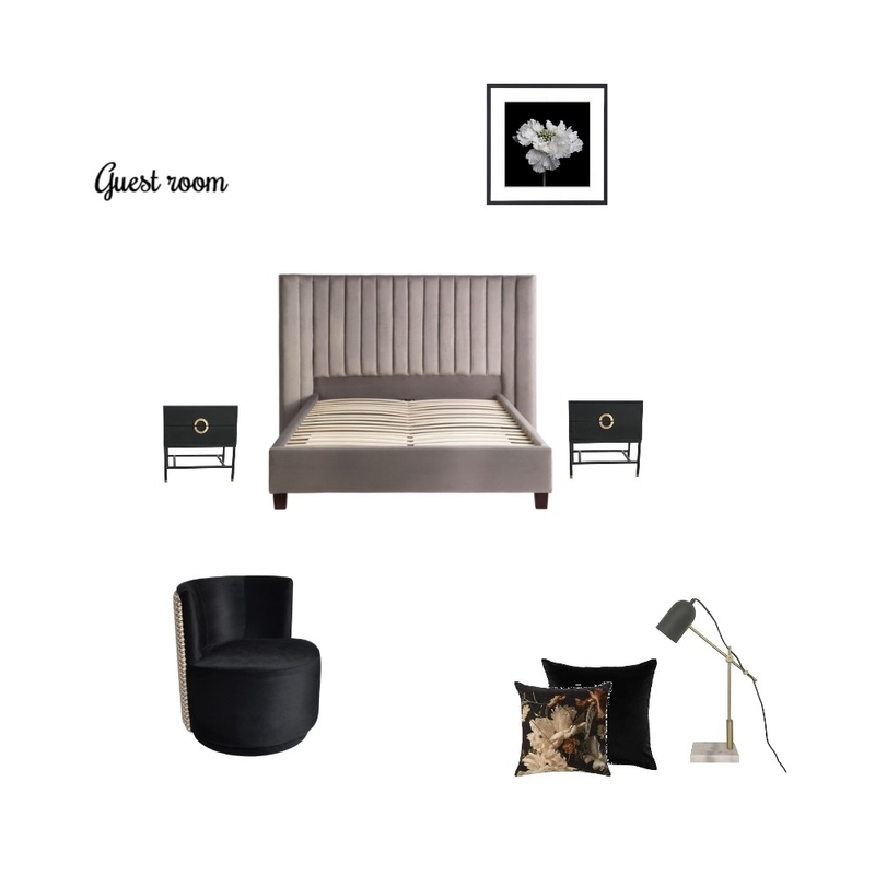 ACHOLS GUEST BEDROOM final Mood Board by Jennypark on Style Sourcebook