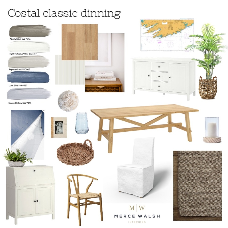 Coastal informal dinning Mood Board by Merce Walsh Interiors on Style Sourcebook