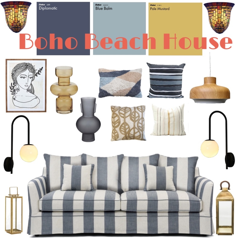 Boho Beach House Mood Board by Louise Kenrick on Style Sourcebook