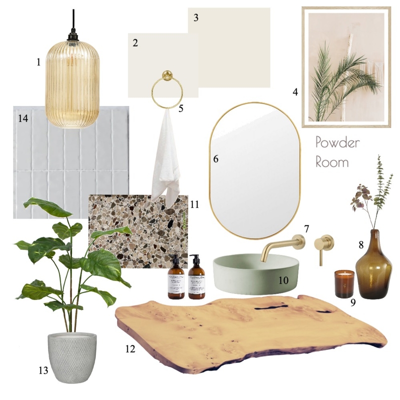 Powder Room Mood Board by Jade Oasis Designs on Style Sourcebook