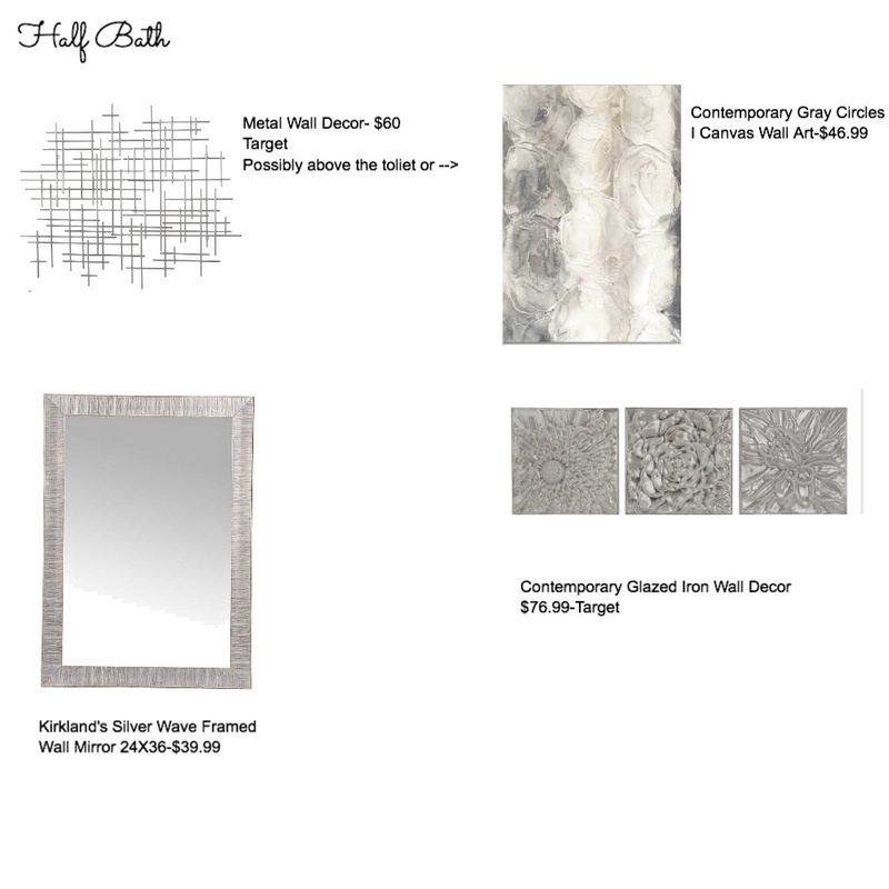 Half Bath Mood Board by jennifercoomer on Style Sourcebook