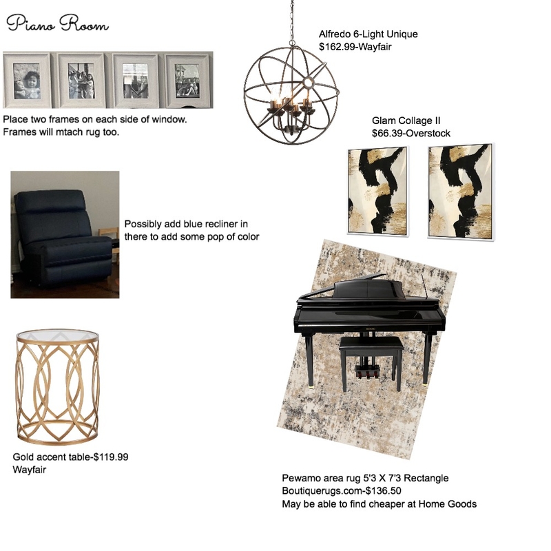 Piano Room Mood Board by jennifercoomer on Style Sourcebook