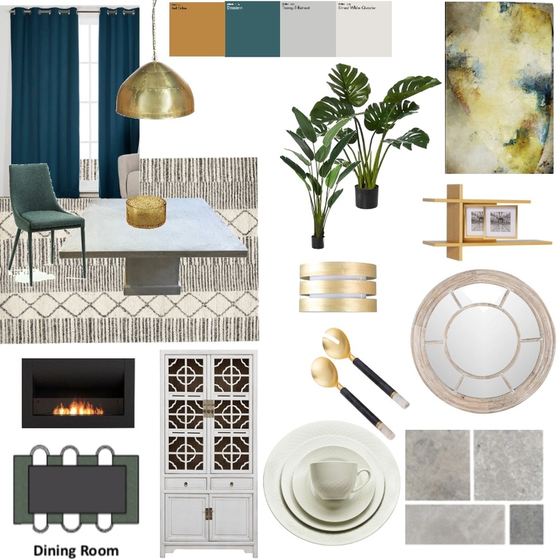 Sample Board- Dining Room Mood Board by hagarh on Style Sourcebook