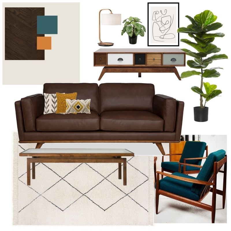 Mid Century Living Mood Board by LouiseBillings on Style Sourcebook