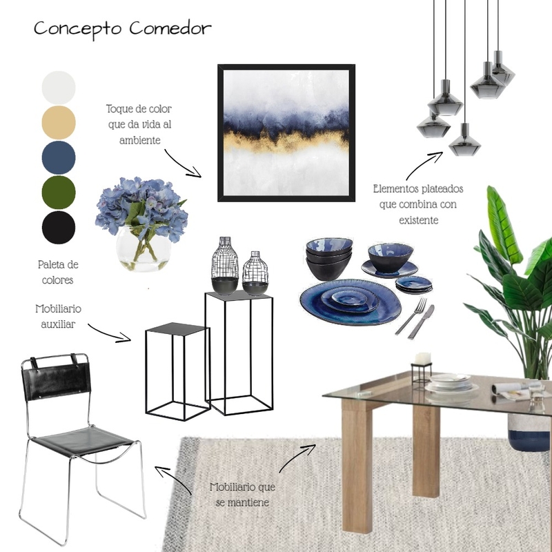 Propuesta comedor casa Mood Board by clauconejero on Style Sourcebook