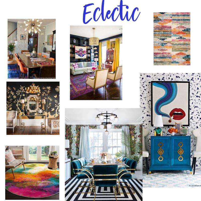 Eclectic Mood Board by Robin W Grove on Style Sourcebook