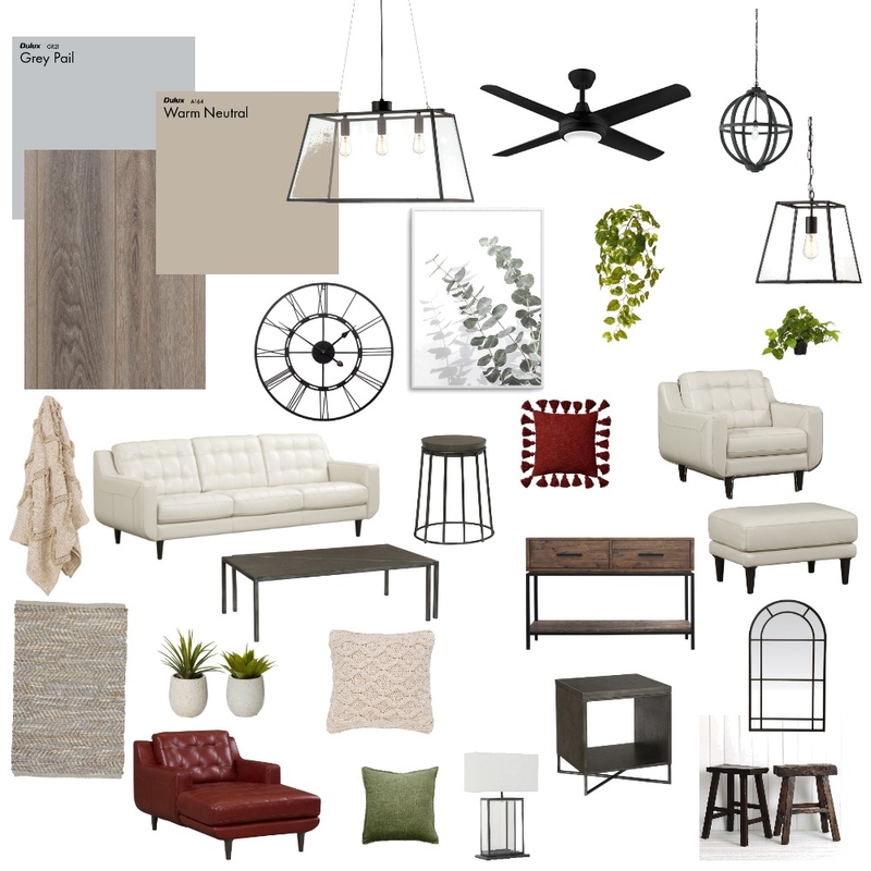 Natural Neutrals, Iron, Burgundy Mood Board by awingo on Style Sourcebook