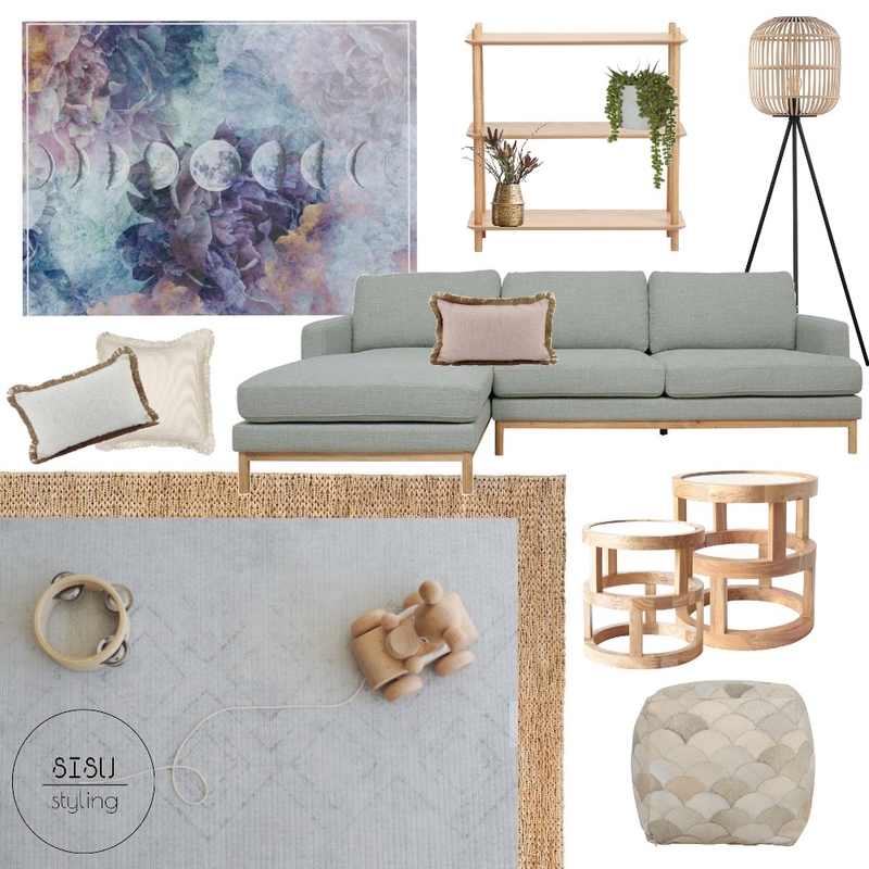 Blue, lounge, sitting room, Mood Board by Sisu Styling on Style Sourcebook