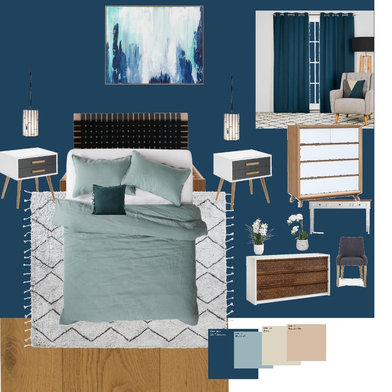 banda bedroom Mood Board by chaagabs on Style Sourcebook