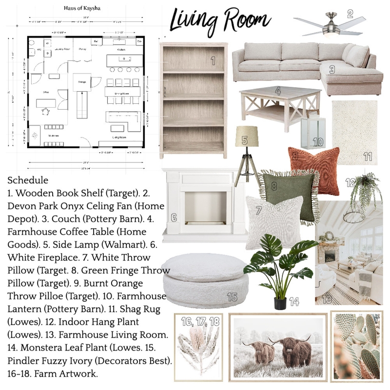 LIVING ROOM Mood Board by kayshamp on Style Sourcebook