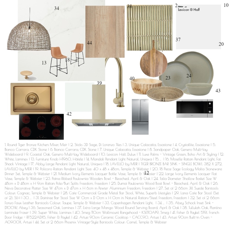 Kitchen Mood Board by Beautiful Rooms By Me on Style Sourcebook