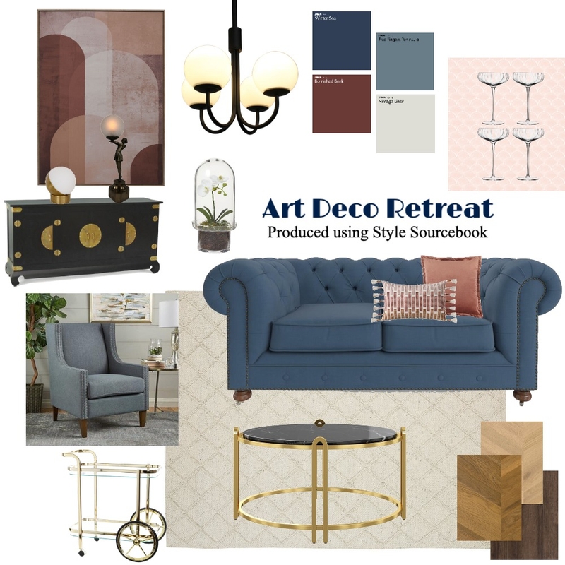 Art Deco Retreat Mood Board by Anson Kearney on Style Sourcebook