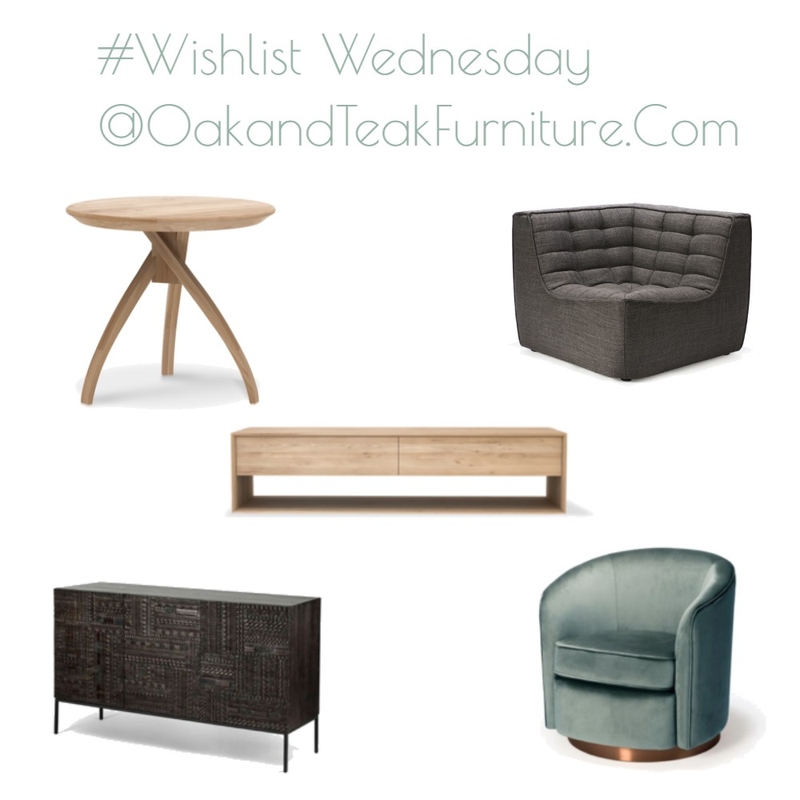 Wishlist Wednesday Oak and Teak Furniture Mood Board by interiorology on Style Sourcebook