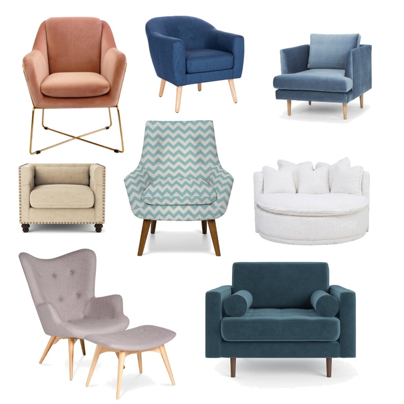 Chairs - Club and Mid-Century Modern Mood Board by Michelle Drake on Style Sourcebook