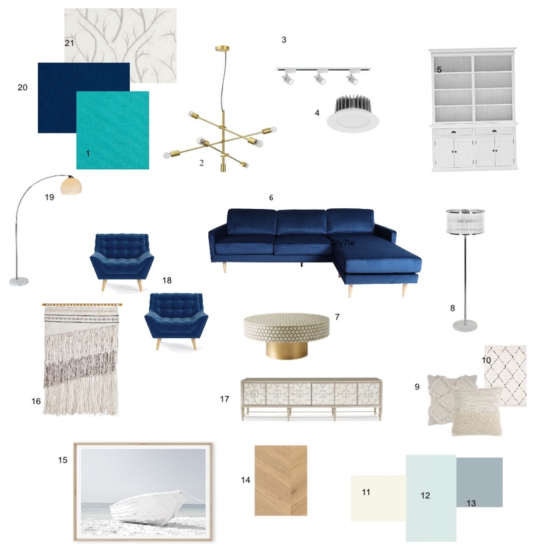 Living Room Mood Board by Alice O Connor on Style Sourcebook