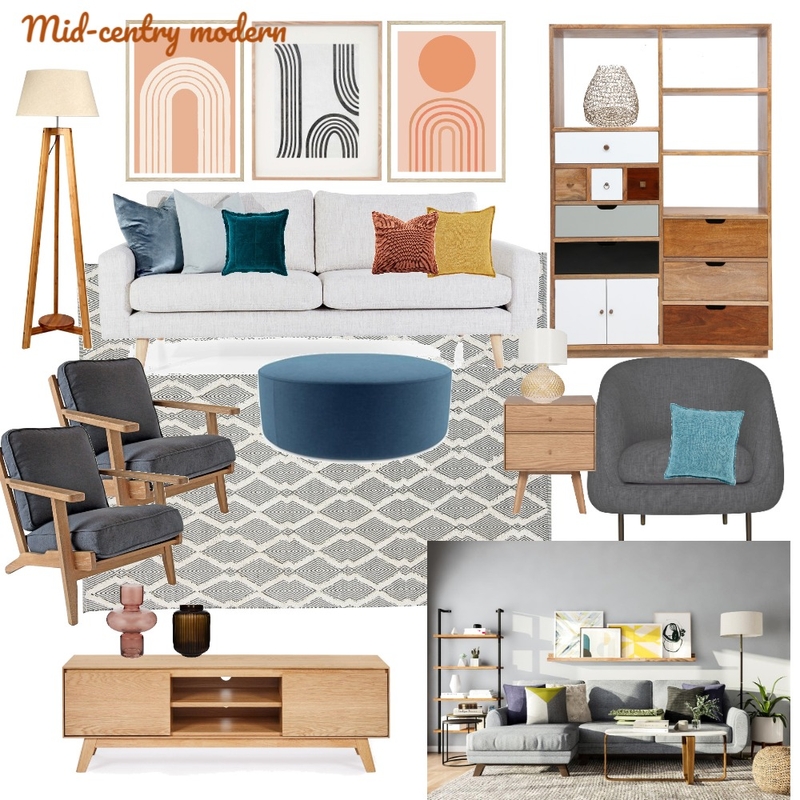 Mid-centry modern 4 Mood Board by okuzan on Style Sourcebook