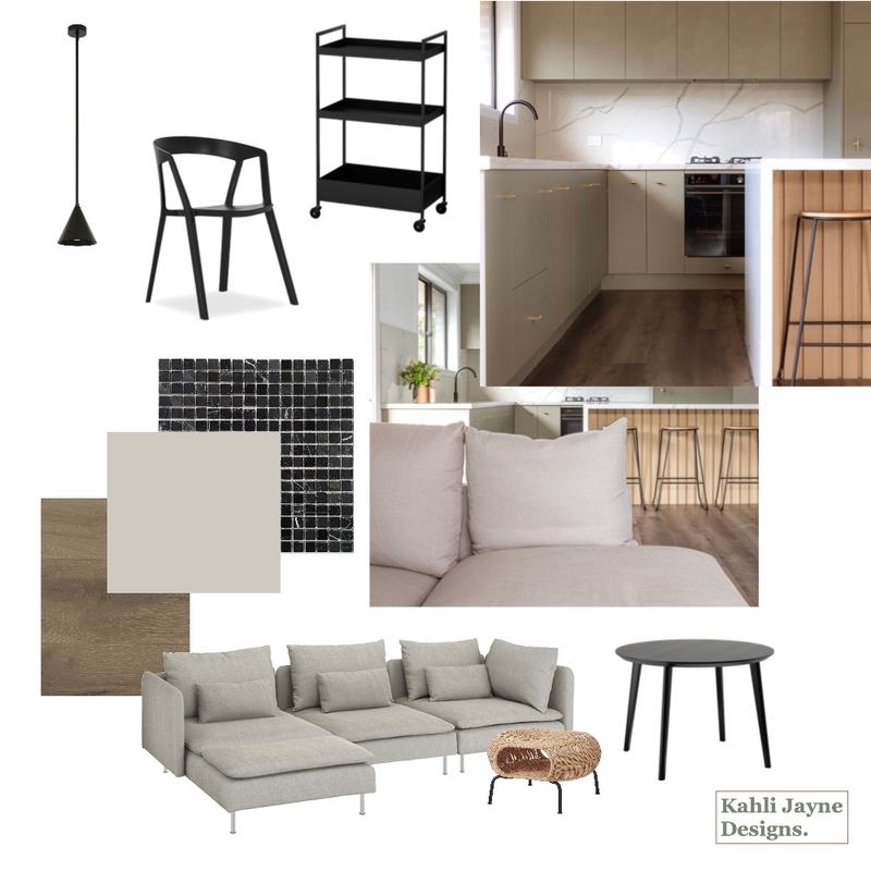 Neutral Minimalist Kitchen Mood Board by Kahli Jayne Designs on Style Sourcebook