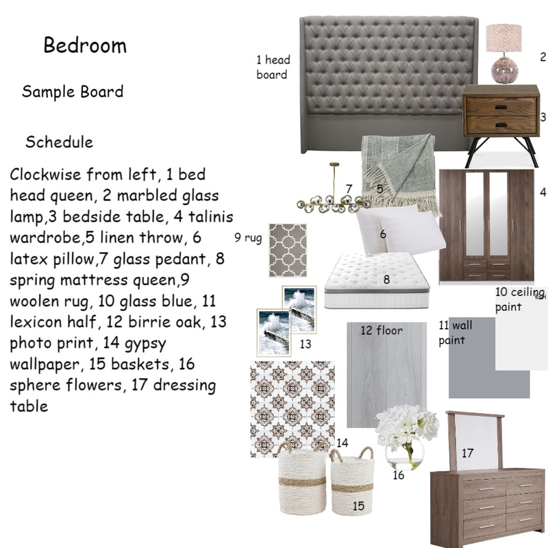 bedroom Mood Board by zandile on Style Sourcebook