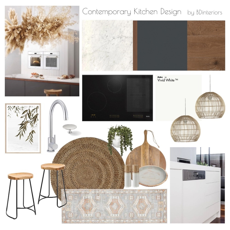 Contemporary Kitchen Design Mood Board by bdinteriors on Style Sourcebook