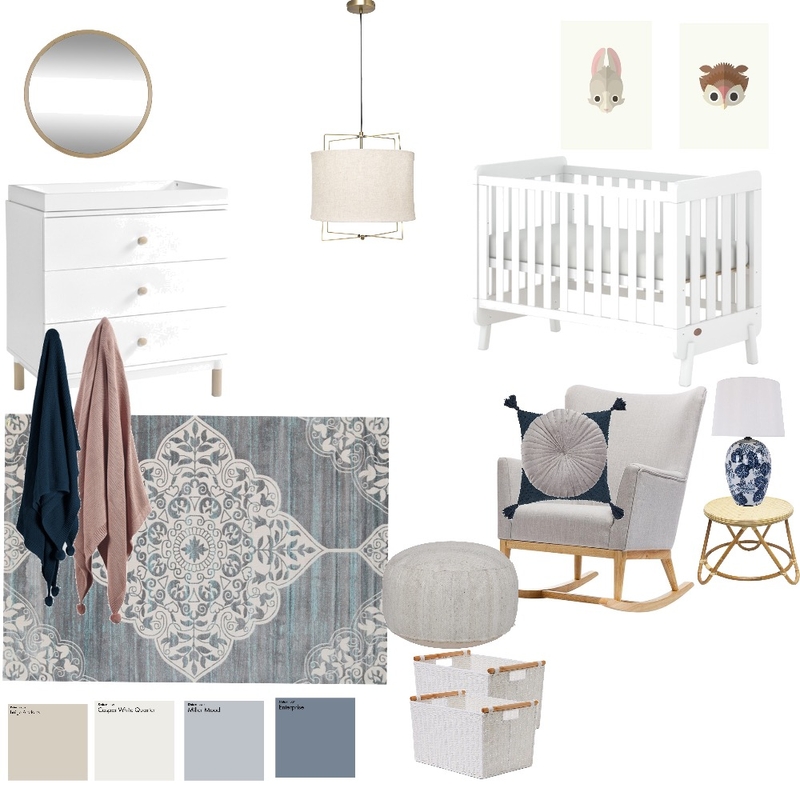 baby room grey/beige blue Mood Board by heathermitchs on Style Sourcebook