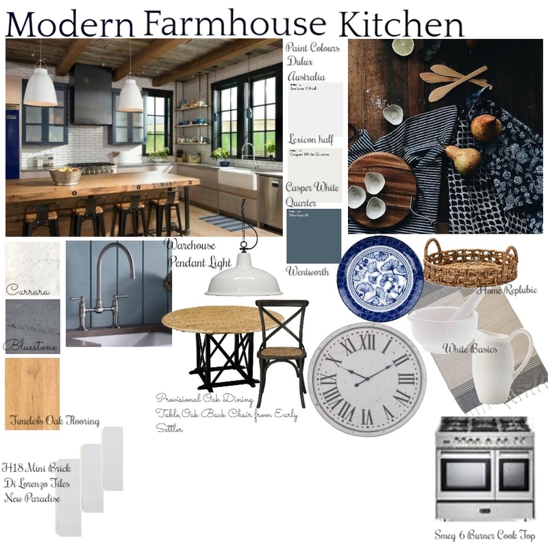 Farmhouse Kitchen Mood Board by marinet on Style Sourcebook