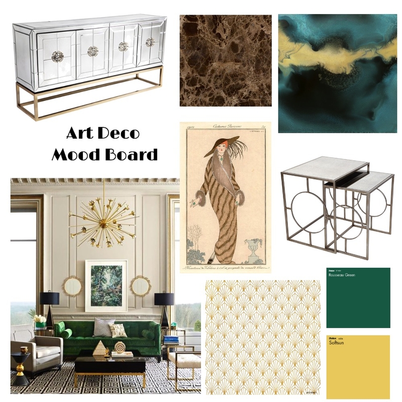 Art Deco Mood Board Mood Board by tiaronson on Style Sourcebook