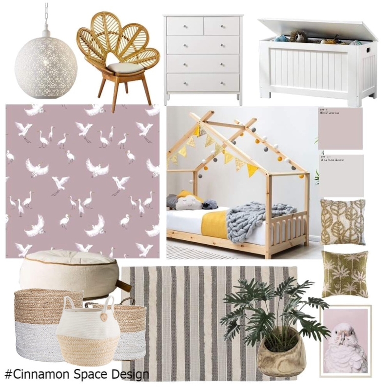 Little girl’s bedroom Mood Board by Cinnamon Space Designs on Style Sourcebook