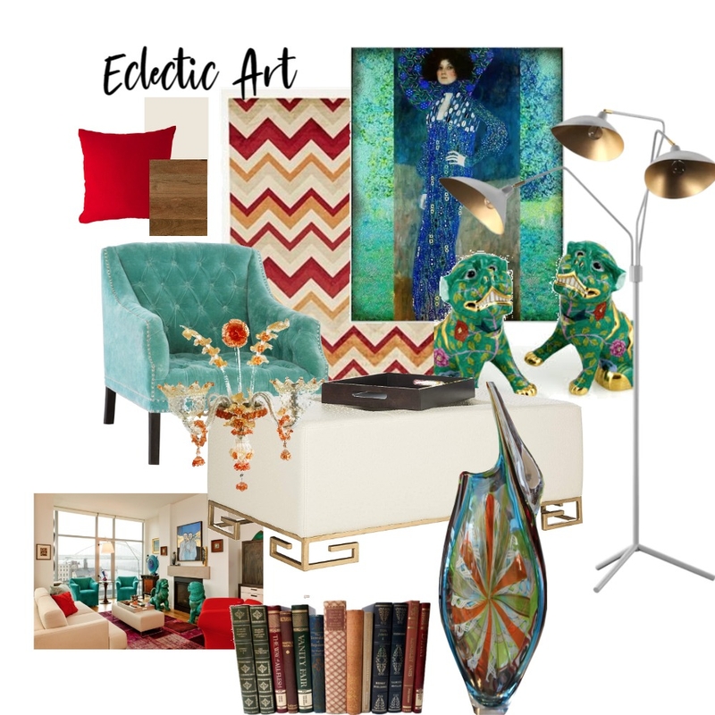 Eclectic Art Mood Board by SIAA on Style Sourcebook