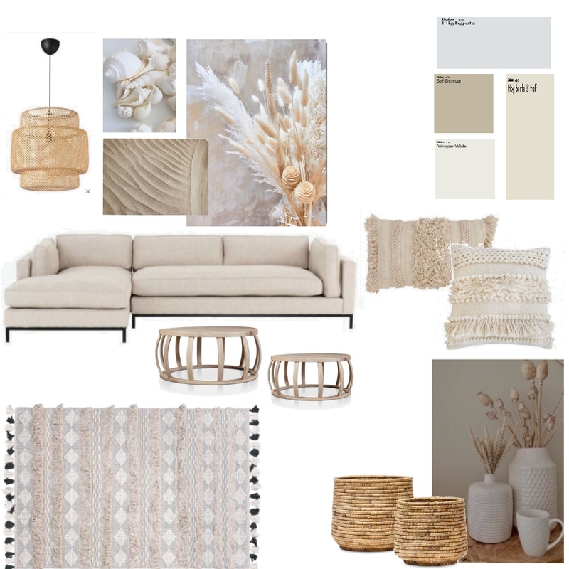 Boho natural  living room Mood Board by adi y on Style Sourcebook