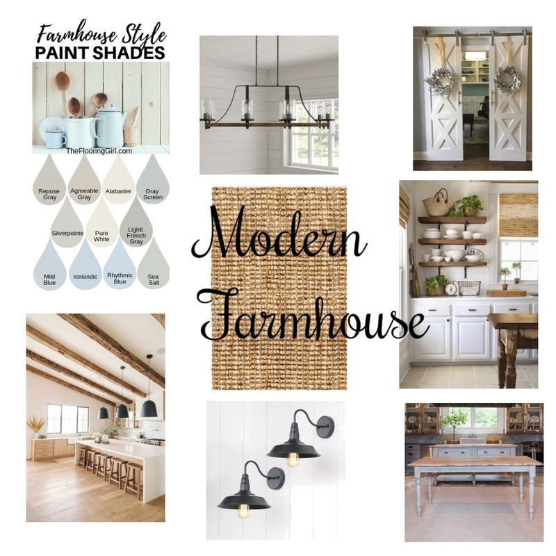 Modern Farmhouse Mood Board by ambershay on Style Sourcebook