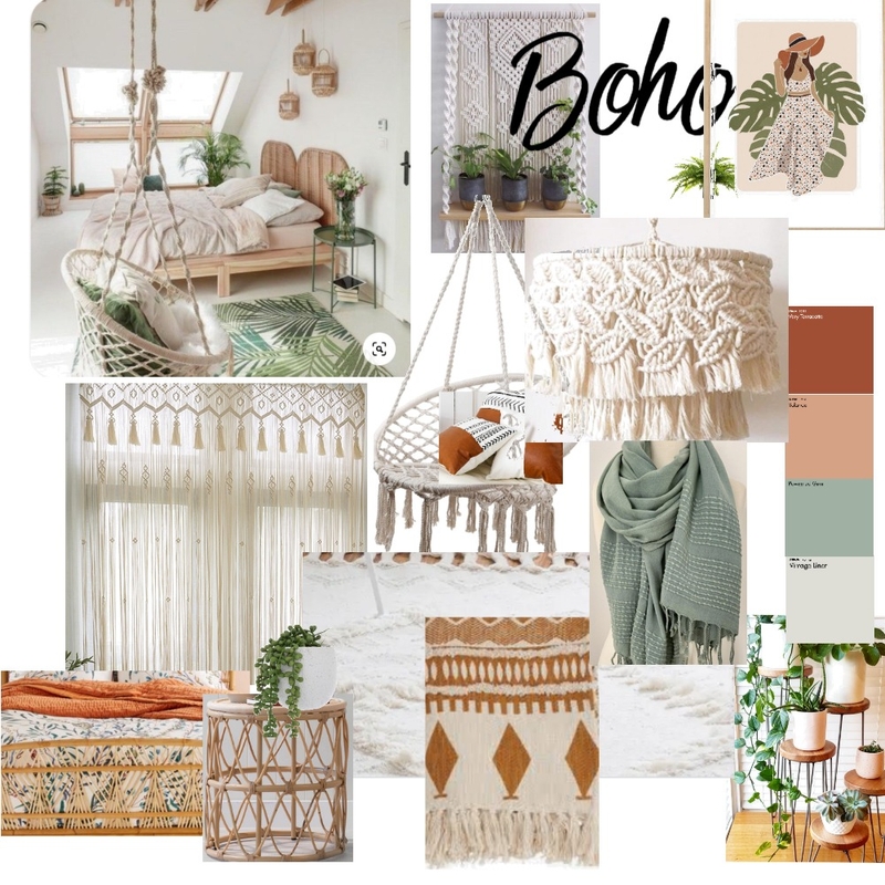 Boho Bedroom Mood Board by boneymaroney65@hotmail.com on Style Sourcebook