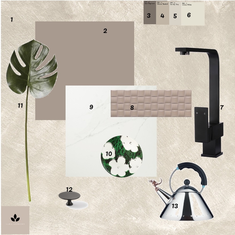 Module 11 Kitchen Material Sample List Mood Board by Nuria on Style Sourcebook