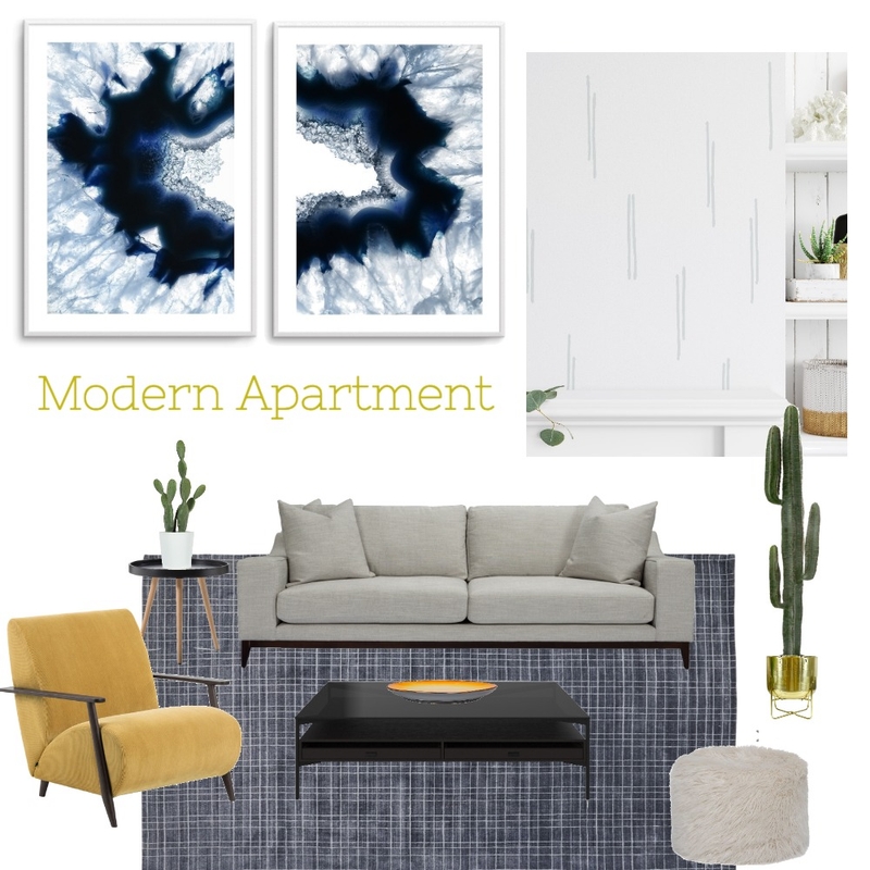 Modern Apartment Mood Board by Olive et Oriel on Style Sourcebook