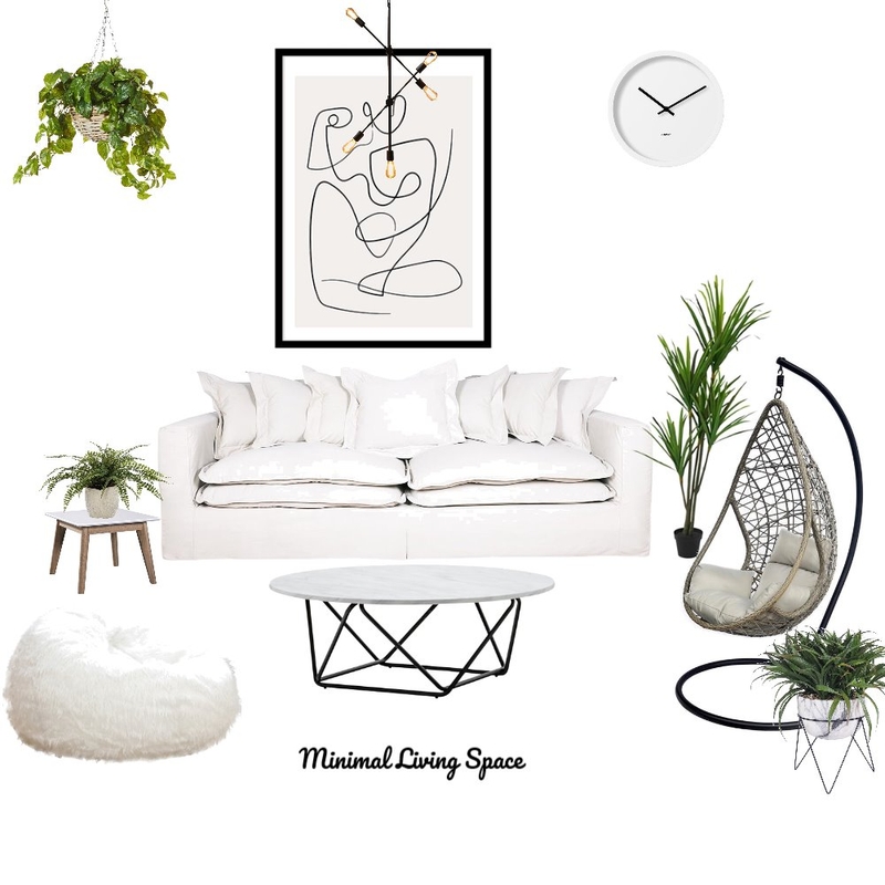 Minimal White Living Room Mood Board by HGInteriorDesign on Style Sourcebook