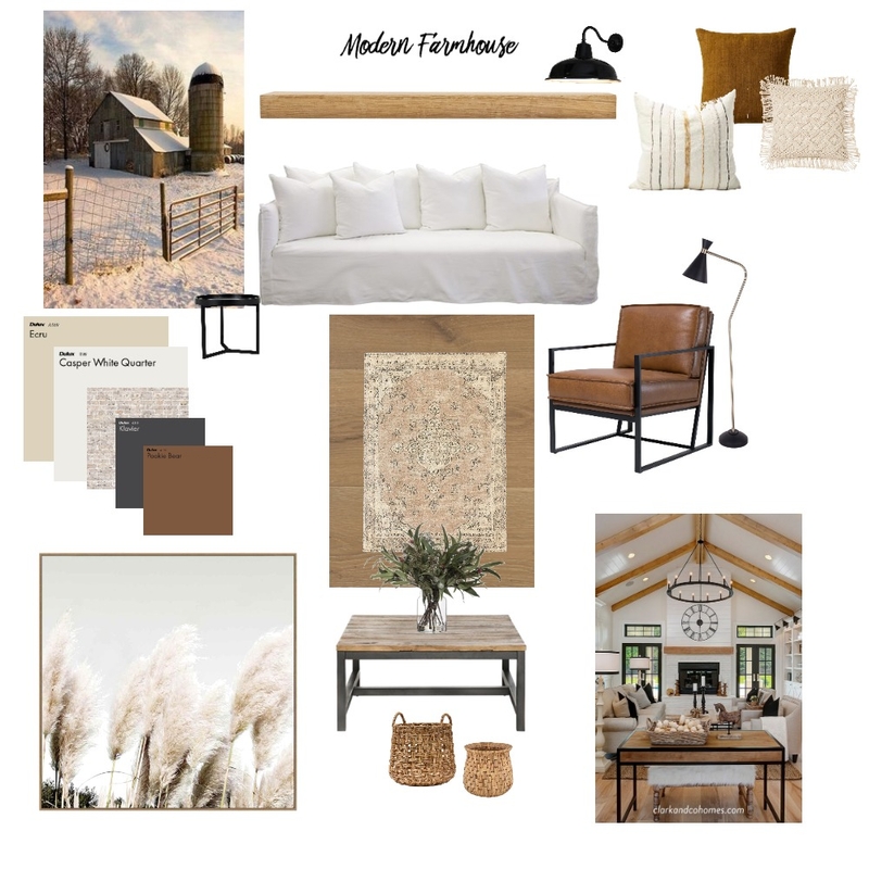 Modern Farmhouse Mood Board by Sandrock Interior Design on Style Sourcebook