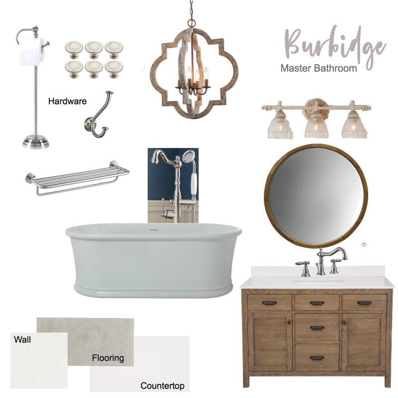 wendy master bath Mood Board by kateburb3 on Style Sourcebook