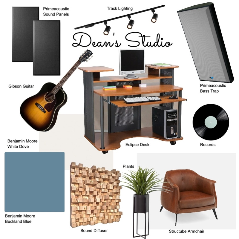 Dean's Studio Mood Board by shannonmacnaughton@live.com on Style Sourcebook