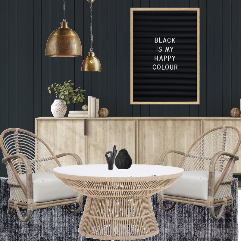 Black Is My Happy Colour Mood Board by Olive et Oriel on Style Sourcebook