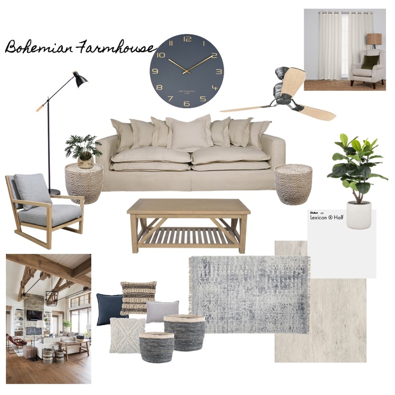 Boho Farmhouse Mood Board by CeliaUtri on Style Sourcebook