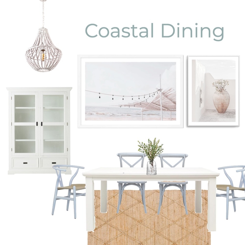 Coastal Luxe Dining Mood Board by Olive et Oriel on Style Sourcebook